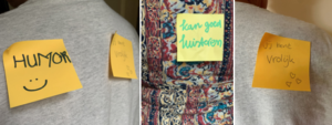 uitdelen complimenten