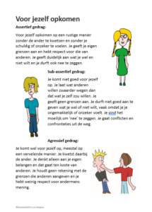 afbeelding voor jezelf opkomen uitleg